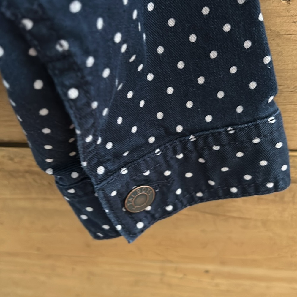 Talbots polka dot denim jacket - Picture 5 of 10
